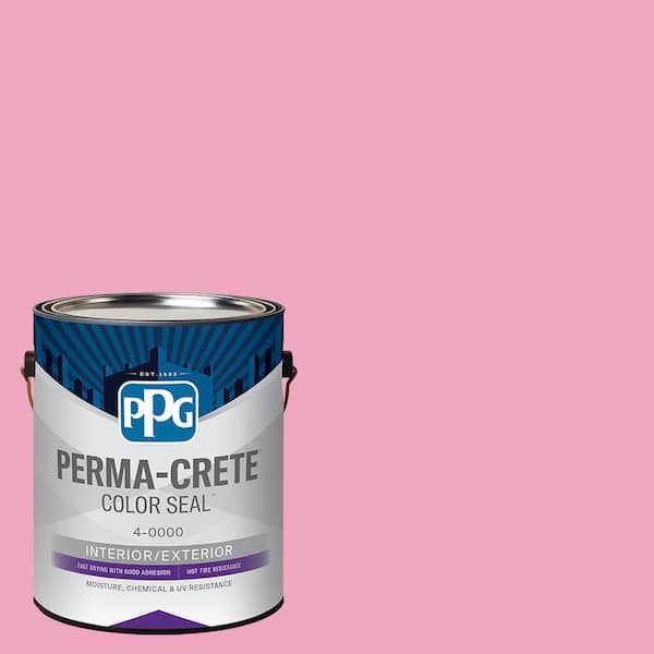Color Seal 1 gal. PPG1181-4 Tickled Pink Satin Concrete Interior/Exterior Stain