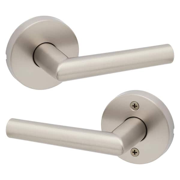 Kwikset Milan Satin Nickel Passage Hall/Closet Door Lever