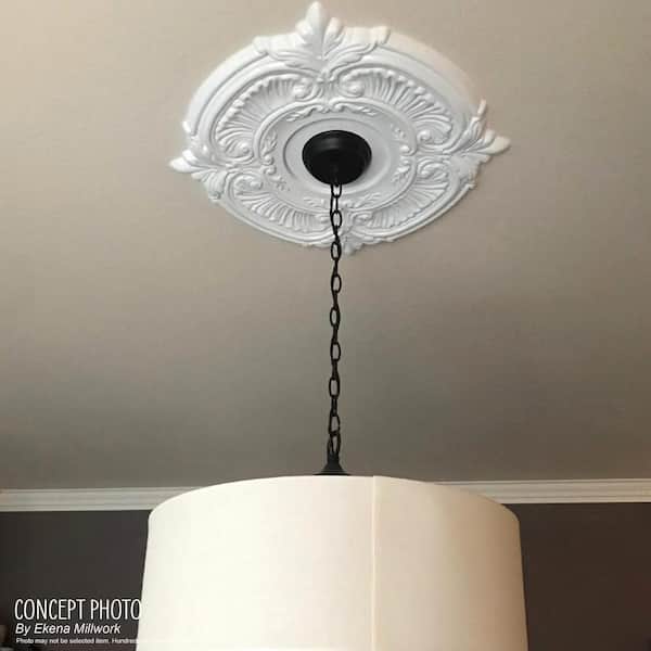 Antrader Ceiling Medallion,Wood Ceiling Cover Home Lighting Ceiling Medallions Ring Ceiling Fan Medallion For Light Fixtures And Ceiling Fans,2.8" ID