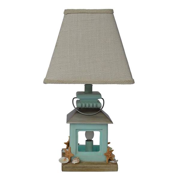 Homestyle 18 in. Light Blue Table Lamp