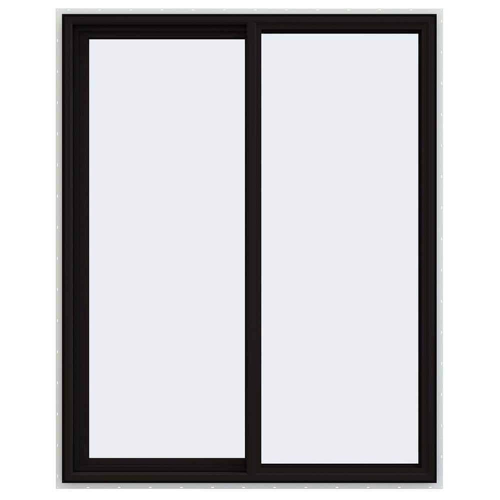 JELD-WEN 48 in. x 60 in. V-4500 Series Black Exterior/White