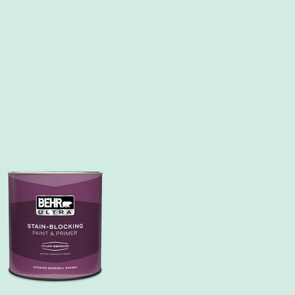 BEHR ULTRA 1 qt. Home Decorators Collection #HDC-MD-19 Soft Mint Extra Durable Eggshell Enamel Interior Paint & Primer