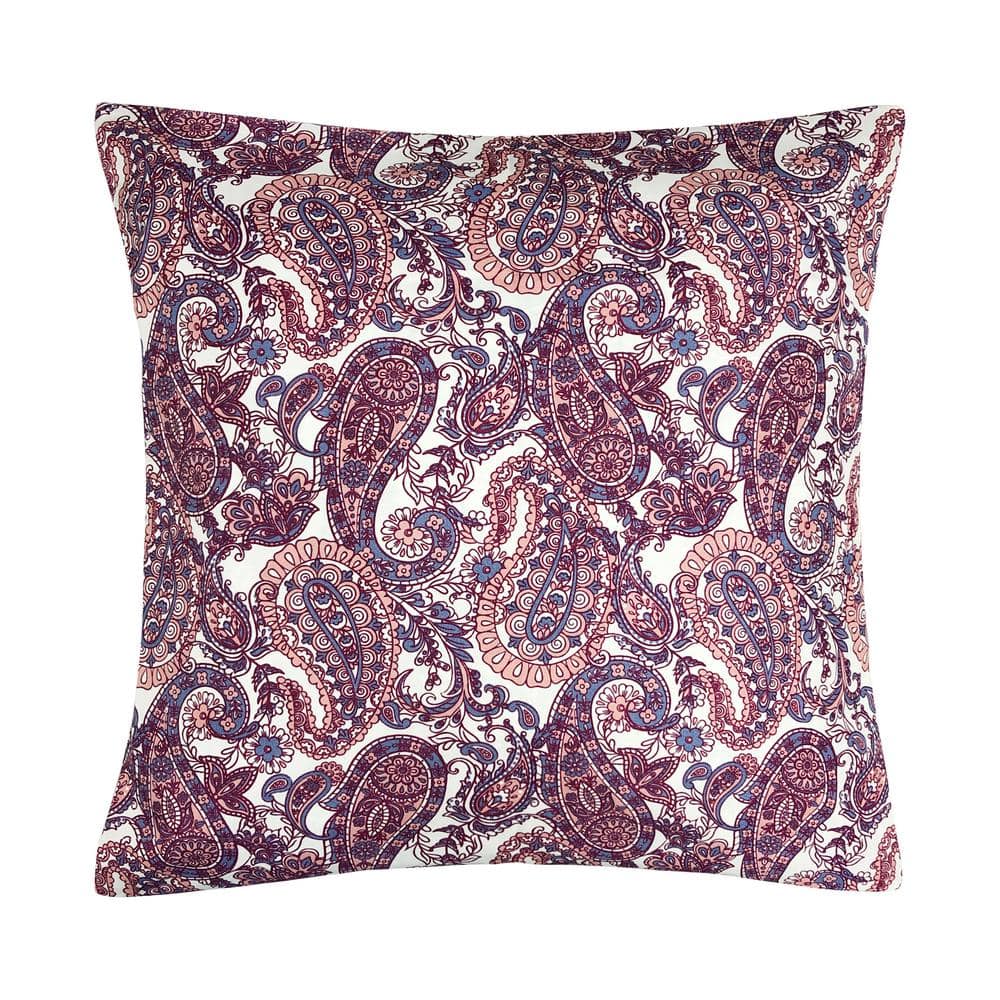 Harper Lane Emerson Velvet Embossed Throw Pillow Beige 18x18