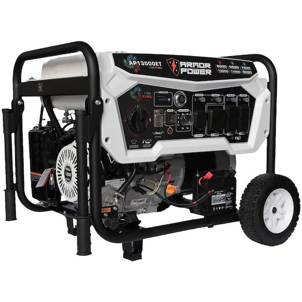13,000-Watt Remote Start Tri-Fuel Portable Generator with ArmorShield CO Shutdown Sensor for Emergency/Home Backup