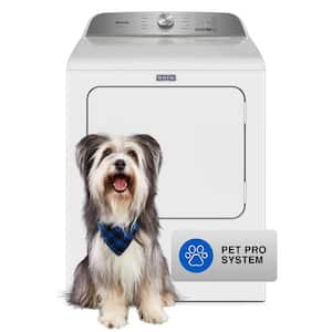 7.0 cu. ft. Vented Pet Pro Gas Dryer in White
