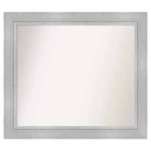 Romano Silver 43.25 in. x 38.25 in. Custom Non-Beveled Wood Framed Batthroom Vanity Wall Mirror