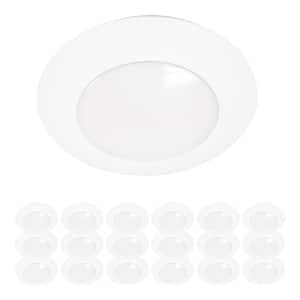 HLCE 6 in. LED Surface Mount Disk Light 70-Watt Equivalent 900lm, 3000K, 18-Pack, Title 20 Compliant
