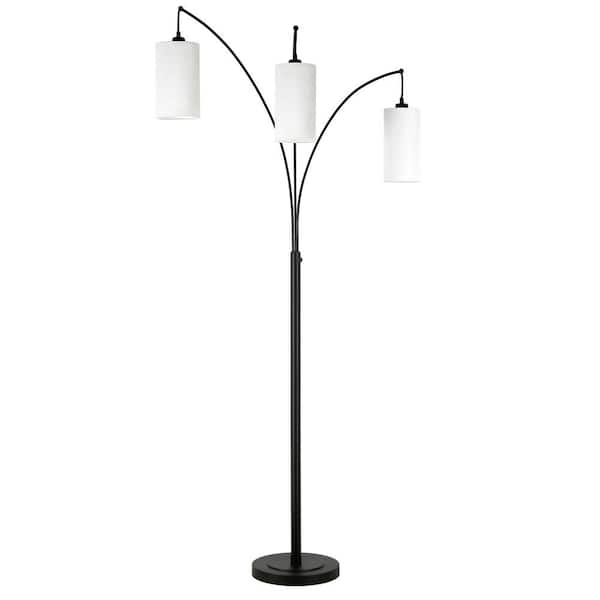 Meyer&Cross Aspen 83 in. Blackened Bronze 3-Light Floor Lamp