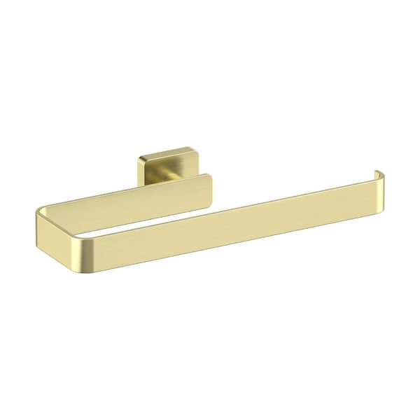 Bathroom Accessories 9.7 in. Wall Mounted Towel Bar in Brushed Gold