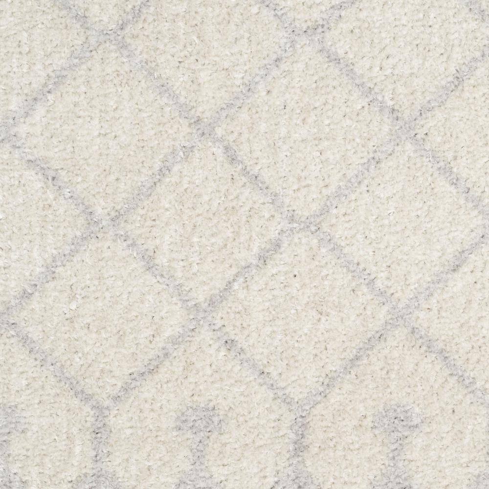 Ivory Trellis 8' x 10' Washable Synthetic Area Rug