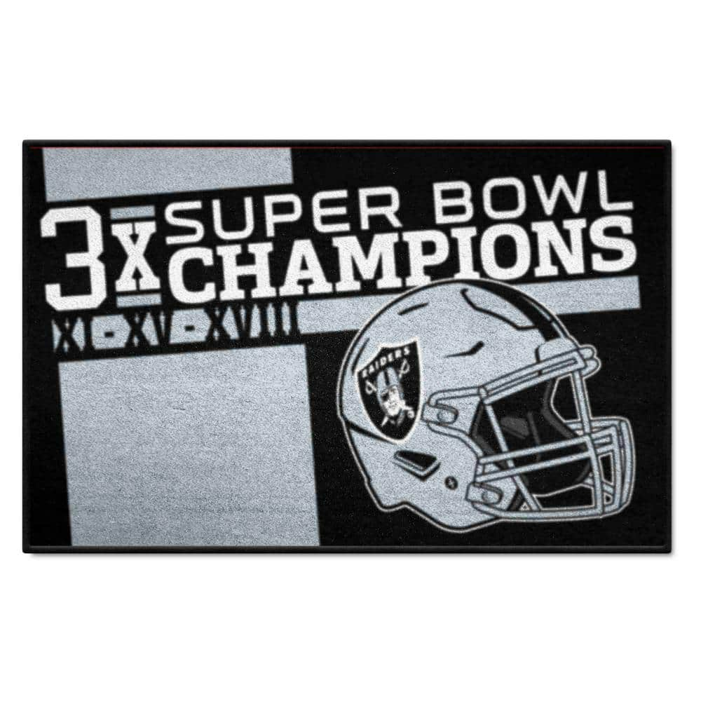 Las Vegas Raiders NFL Area Rug Living Room Rug Family Gift US