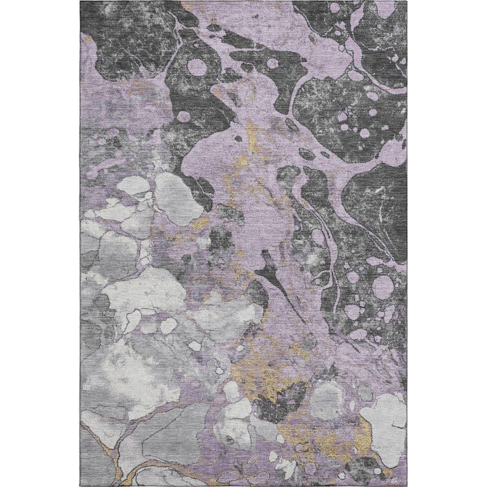 Mayfield Premium Machine Washable Abstract AMF1909 Lavender 10 ft. x 14 ft. Area Rug price history on PriceWatchPro