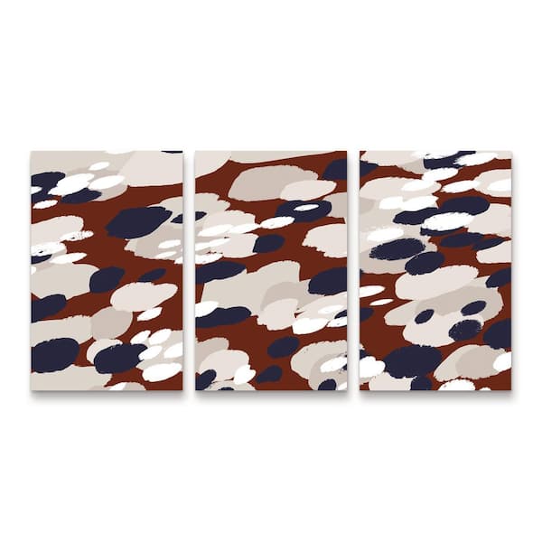 Trademark Fine Art Tree Child Berry Pattern Square Multi Panel Unframed Photography Wall Art 19 in. x 36 in.