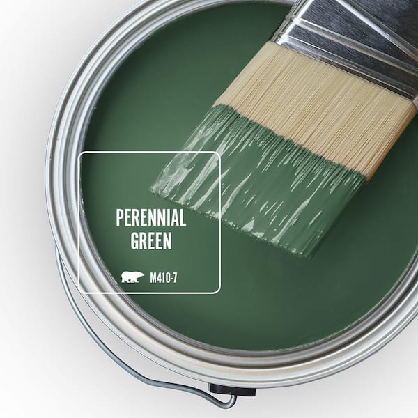 BEHR DECKplus 1 gal. #M410-7 Perennial Green Solid Color Waterproofing  Exterior Wood Stain 21301 - The Home Depot