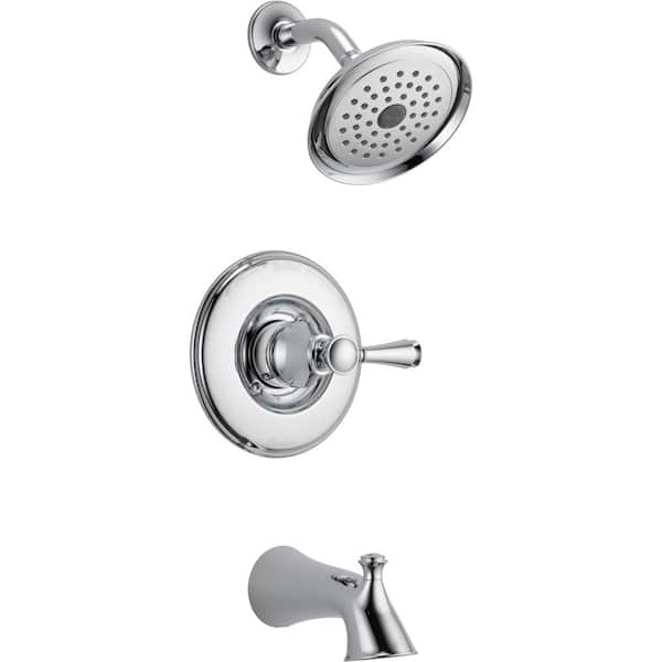 Delta Silverton Single-Handle 1-Spray Tub and Shower Faucet in Chrome (Valve Included)