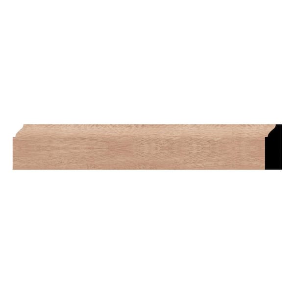 Ekena Millwork WM947 0.38 in. D x 1.25 in. W x 96 in. L Wood (Sapele Mahogany) Colonial Casing Moulding
