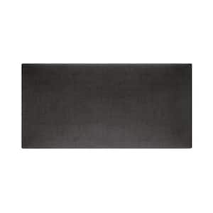 Mollis Decorative Upholstered Headboard Panel/Accent Wall Panels - Rectangle 60x30cm Kingstone K12 Black