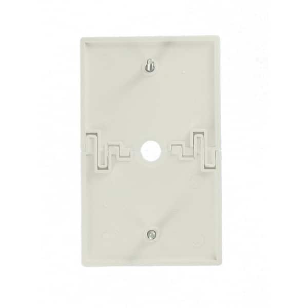 Leviton 80718 1-Gang 0.406 Inch Hole Device Telephone/Cable Wallplate Standard Size Strap Mount Thermoplastic Nylon Brown