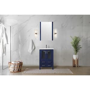 Volez 24 in. W x 18 in. D x 34 in. H Bath Vanity Cabinet without Top in Navy Blue