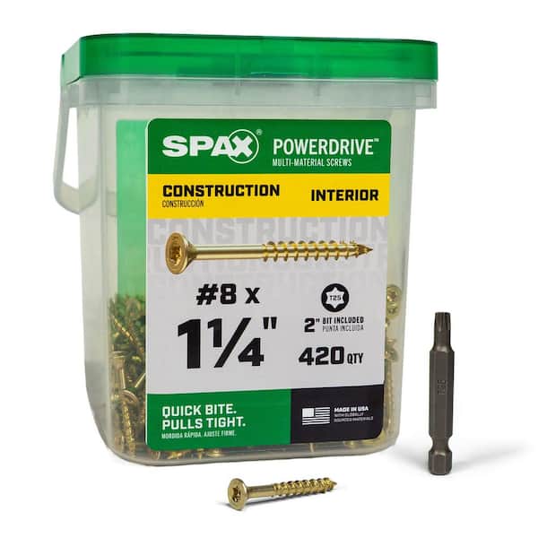 SPAX #8 x 2 in. PowerDrive Interior T25 T-Star Flat Head
