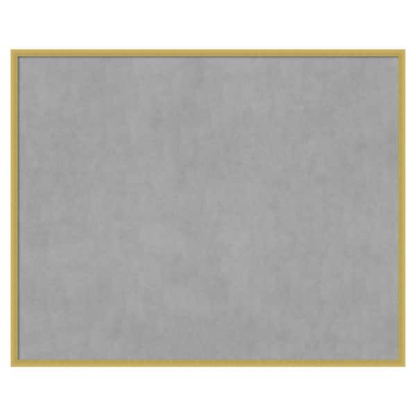 Amanti Art Svelte Polished Gold 41 in. x 33 in. Framed Magnetic Board