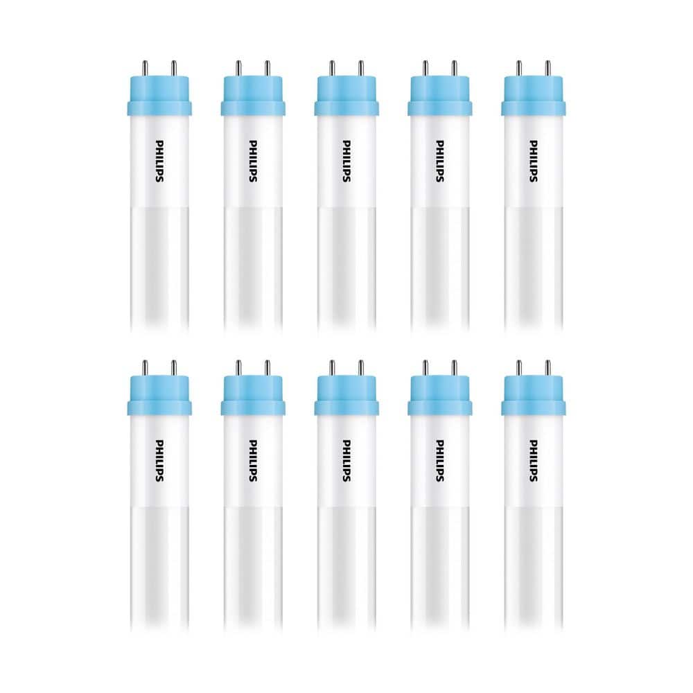 32-Watt Equivalent 48 in. T8 Type A Plug and Play Tube G13 Base LED Linear Light Bulb Bright White 3000K (10-Pack) price history on PriceWatchPro
