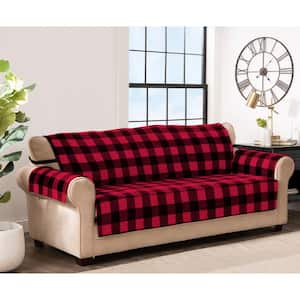 Franklin Black and Red XL Sofa Furniture Cover