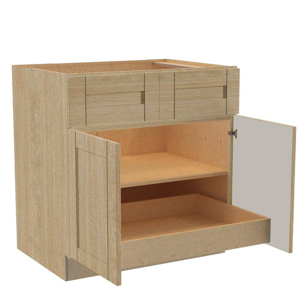 Washington 33 in. W x 24 in. D x 34.5 in. H Assembled Plywood Base Kitchen 