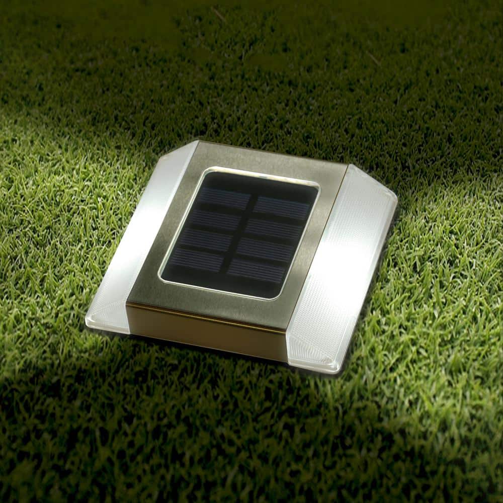 Stainless Steel Solar LED Pathway Lights Multipack