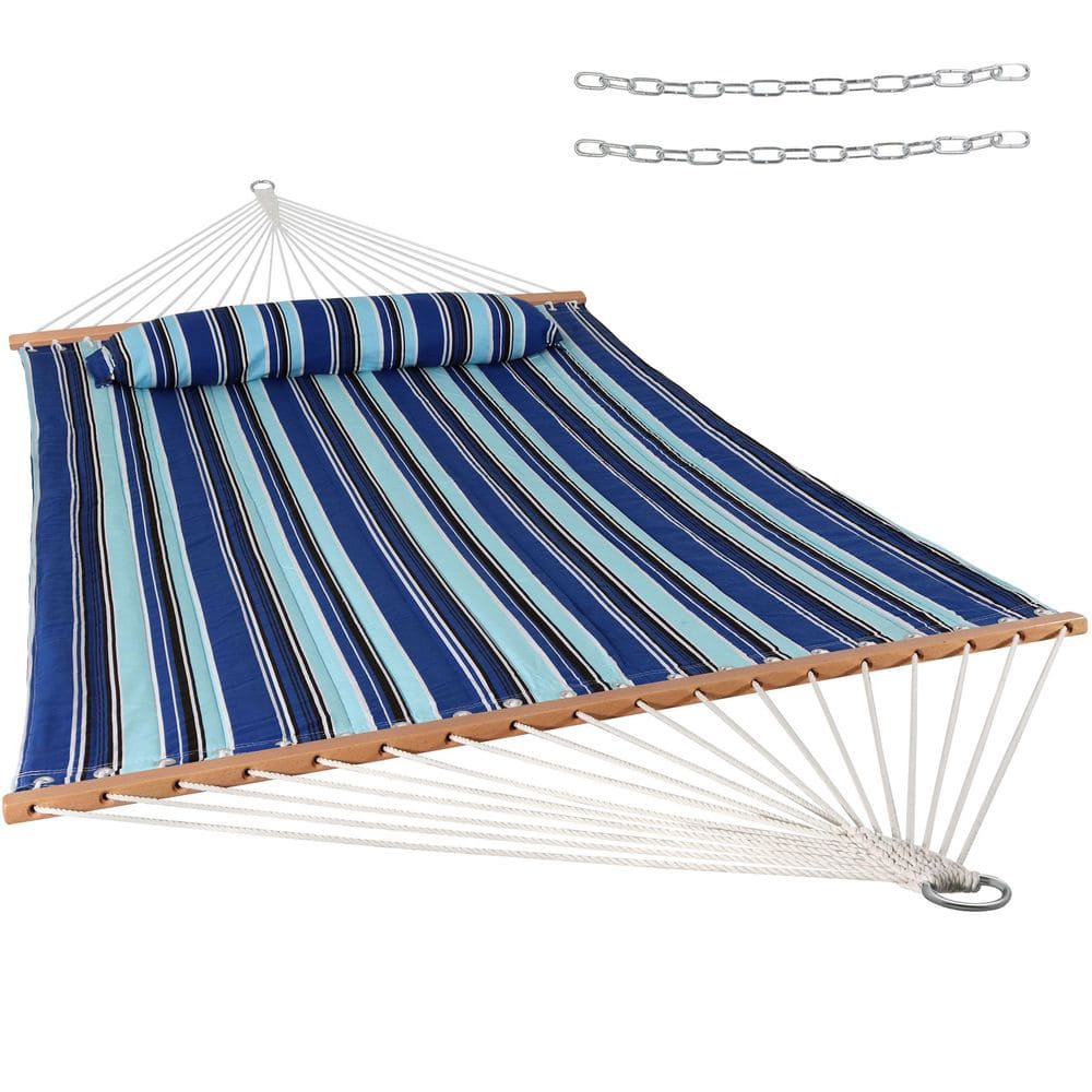 Sunnydaze 11-3/4 ft. Quilted Double Fabric 2-Person Hammock