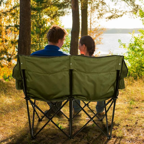 Wakeman Outdoors 2-Person Camp Chair with Carrying Bag by Wakeman