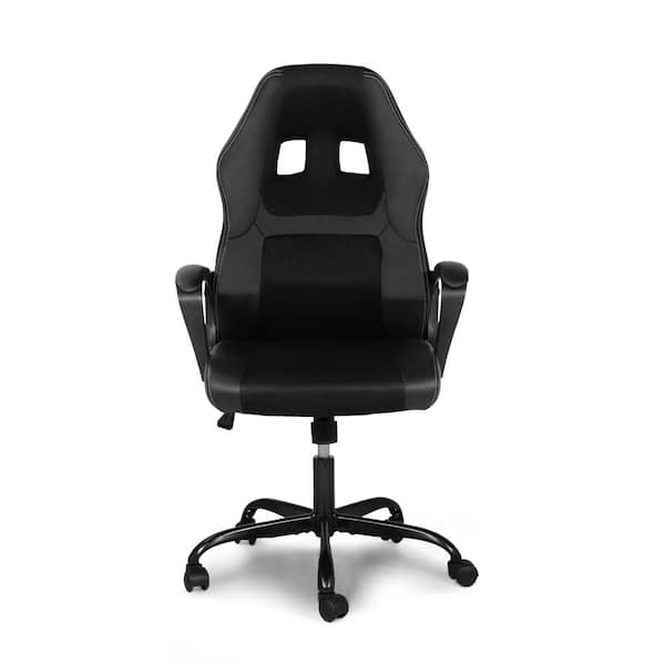 Erommy Computer Gaming Chair High Back, Height Adjustment Swivel Rocker  with Headrest and Support Lumbar Pillow, Red 