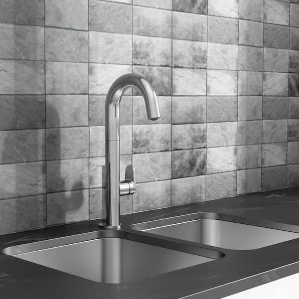 Beale Single-Handle Pull-Down Bar Faucet in Polished Chrome
