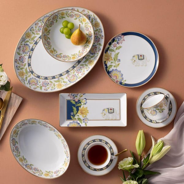 Noritake Tusker Garden 12-Piece (Multi) Porcelain Dinnerware Set