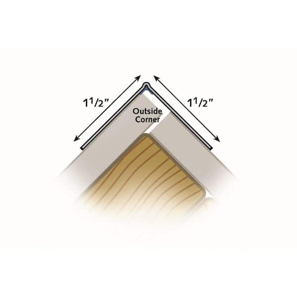 Strait-Flex 1.5-in x 8-ft Vinyl 90 Degree Corner Bead
