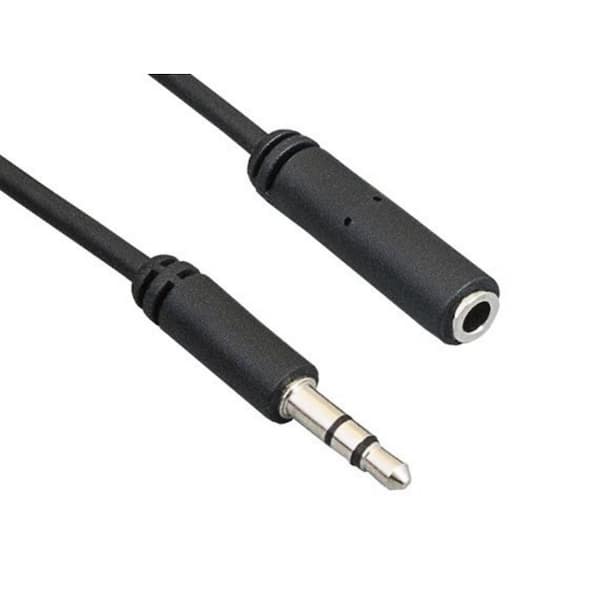 6 ft. 3.5 mm Stereo Male to Female Extension Audio Cable Slim Type