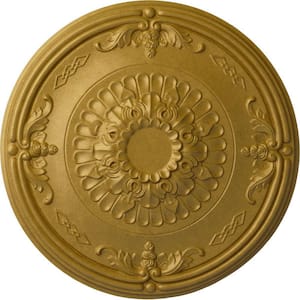 26-1/4 in. x 3-1/4 in. Athens Urethane Ceiling Medallion (Fits Canopies up to 3-5/8 in.), Pharaohs Gold