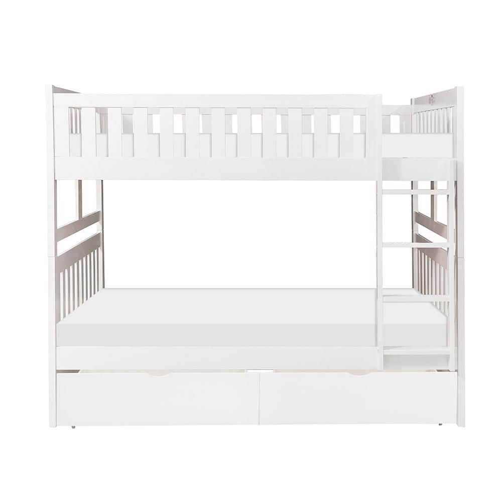 Trill White Full over Full Bunk Bed with Storage Boxes price history on PriceWatchPro