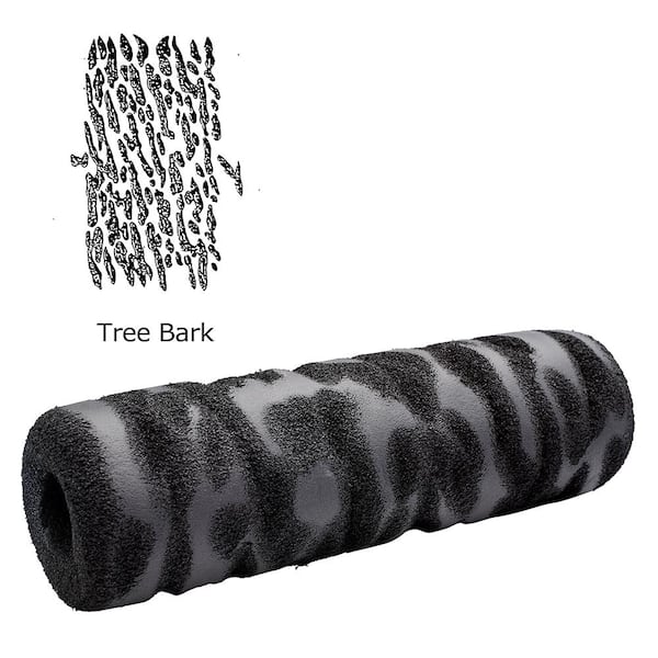 Drywall Texture Roller - Tree Bark Pattern - Decorative Paint Roller 