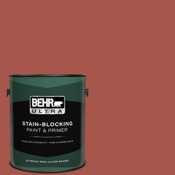 BEHR ULTRA 1 gal. #ECC-62-3 Volcanic Semi-Gloss Enamel Exterior Paint & Primer