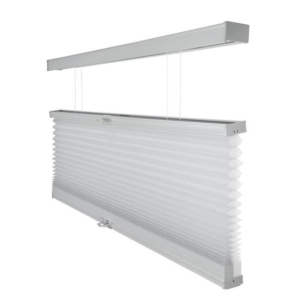 Chicology Cut-to-Size Light Grey Cordless Top Down Bottom Up Light Filtering Polyester Cellular Shade 42.5 in. W x 72 in. L