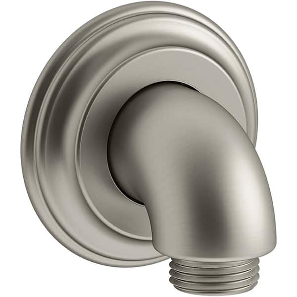 KOHLER Bancroft Wall-Mount Supply Elbow with Check Valve in Vibrant Brushed Nickel