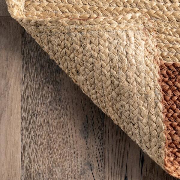 nuLOOM Katy Modern Braided Jute Brown 4 ft. x 6 ft. Area Rug SVGN01A-406 -  The Home Depot