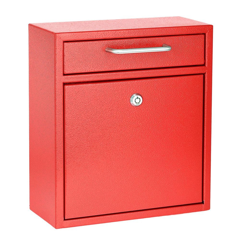 Medium Ultimate Red Wall Mounted Mail Box Mailbox