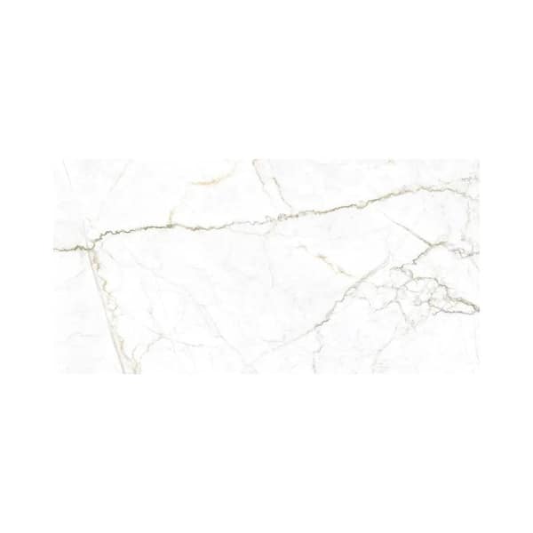 Apollo Tile Splendor 24 in. x 48 in. Matte Pearl White with Gray