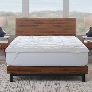 2 in. Queen Size White Down Feather Bed