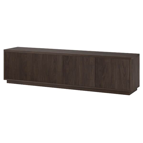 Hanson 78.5 in. Alder Brown TV Stand Fits TV's up to 85 in.