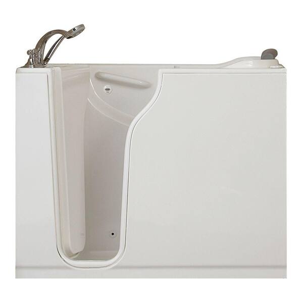 American Standard Gelcoat Standard Series 52 in. x 30 in. Walk-In Whirlpool Tub with Quick Drain in White