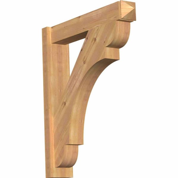 Ekena Millwork 6 in. x 32 in. x 28 in. Western Red Cedar Olympic Arts and Crafts Smooth Outlooker