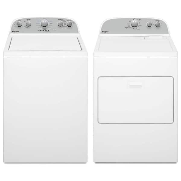 3.8 cu. ft. Top Load Washer with Soaking Cycles and 7.0 cu. ft. White Dryer Combo